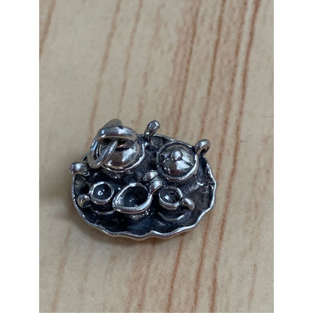.925 Vintage Tea Set Sterling Silver Jewelry Charm